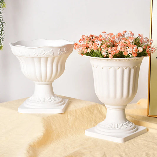 Simple Plastic Vase Pots for Plants Flower Arrangement Vase Decorative