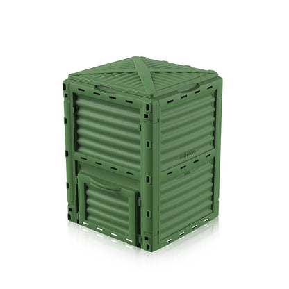 Courtyard Composting 300L Bin Garden Large Capacity Fermentation Tank Box Outdoor Tipping Bucket Barrel