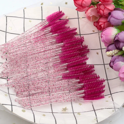 5/50 Pcs Eye Lash an Eyebrow Brushes for Eyelashes Extension Tools Mascara Wands