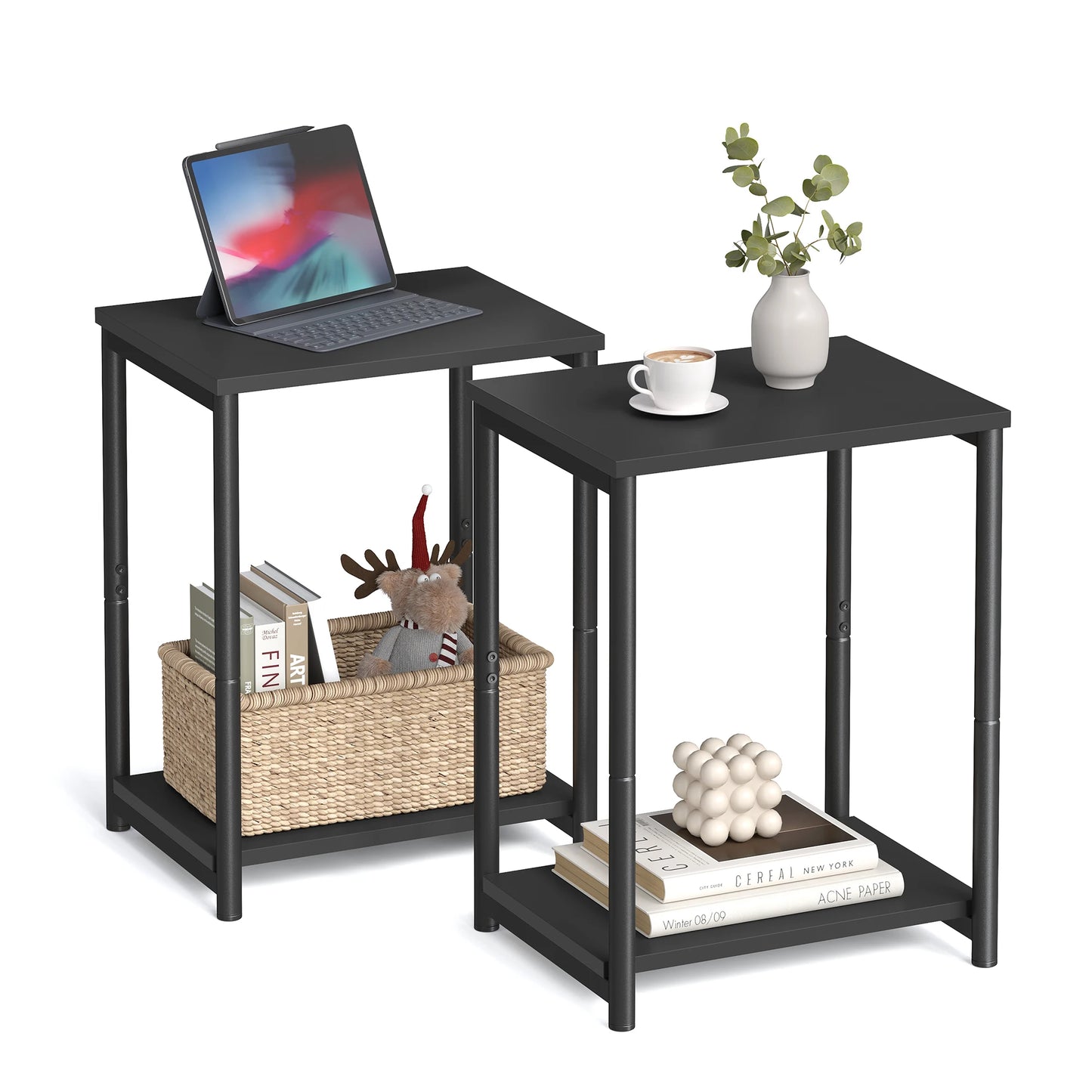 Small End Table, Nightstand for Living Room, Bedroom,