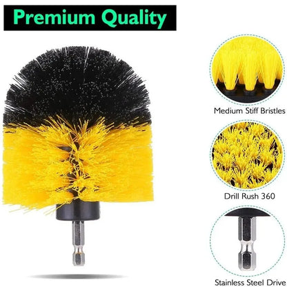 Electric Drill-Brush Kit Power Scrubber Brush For Carpet Bathroom Surface Tub Furniture Shower Tile Tires Cleaning Tool