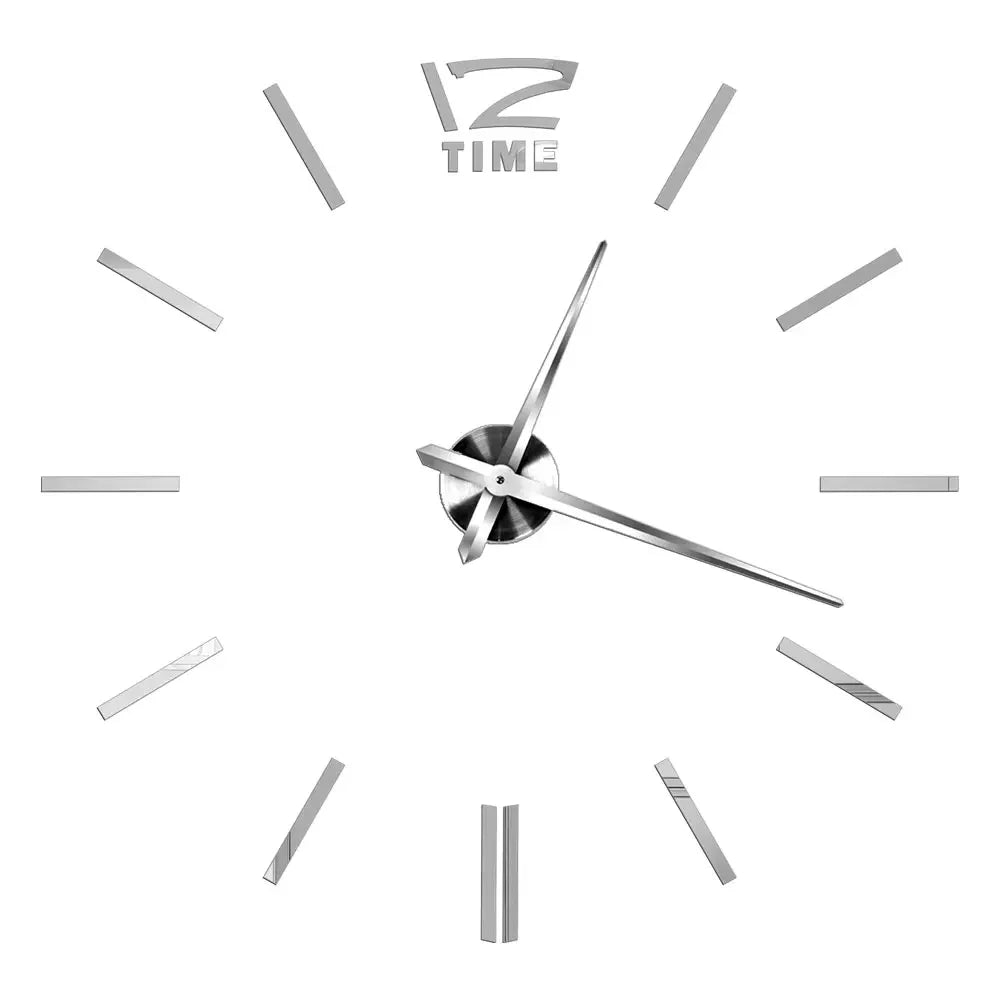 Large 3D Wall Clock Luminous Classic Wall DIY Digital Wall Stickers