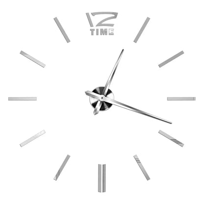 Large 3D Wall Clock Luminous Classic Wall DIY Digital Wall Stickers