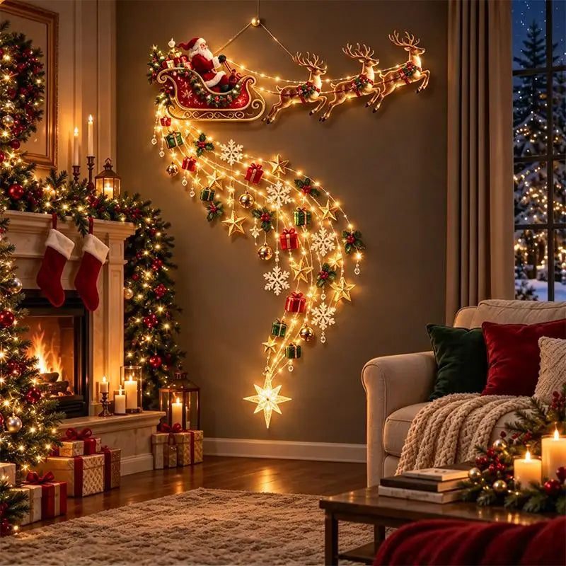 Christmas Magic Trail Wall Light-LED Glowing Christmas Wall Decoration