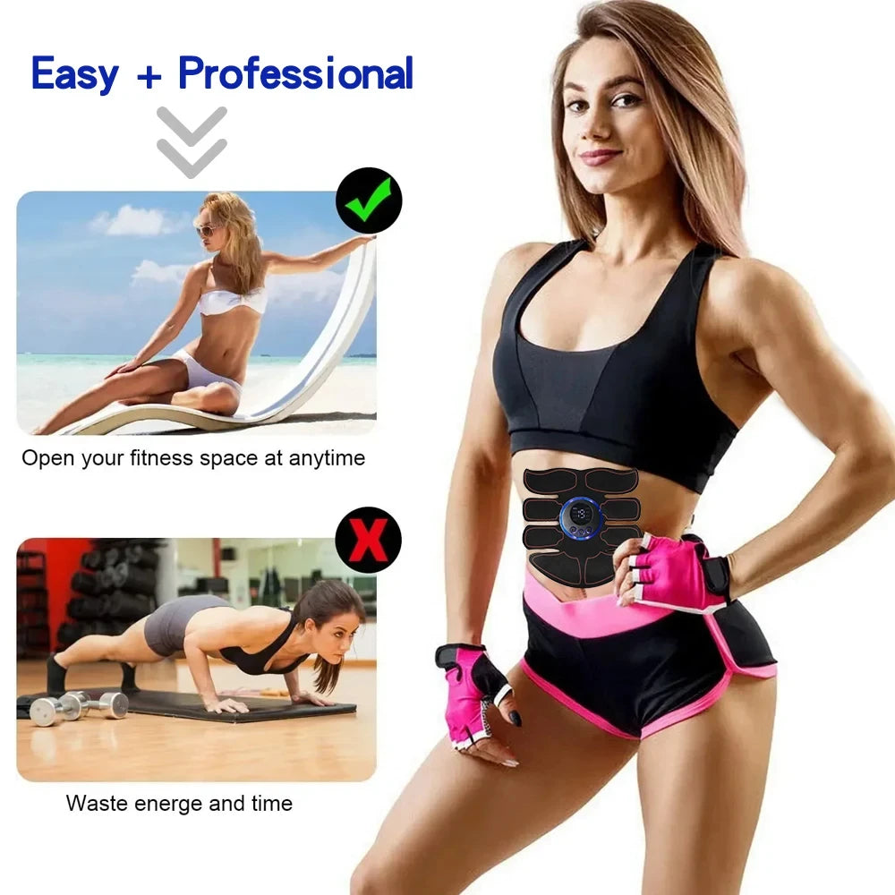 ABS Stimulator EMS Muscle Toner Fitness Weight Loss Massager Abdominal Training Slimming Patch