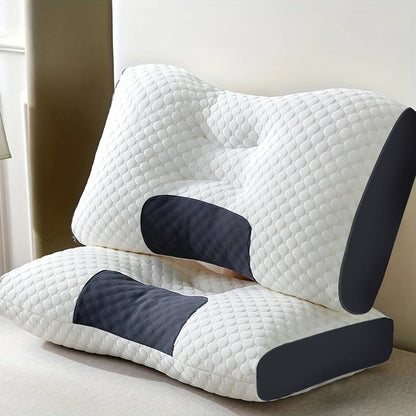 2pcs Massage Neck Pillows Adjustable Ergonomic Orthopedic Contour Support, High-Quality Pillow Core,