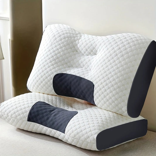 2pcs Massage Neck Pillows Adjustable Ergonomic Orthopedic Contour Support, High-Quality Pillow Core,