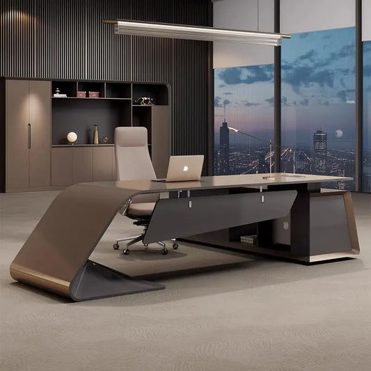 Design Organizer Office Desk Reading Nordic Quality Secretary Computer Desks Light Luxury Furniture