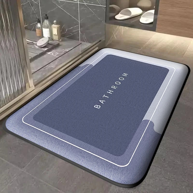 Thick bathroom absorbent mat simple door dirt-resistant, quick-drying non-slip entry mat