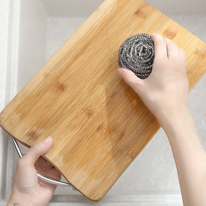 6Pcs Steel Wool Ball Stainless Steel Scrubbers Pad for Kitchens