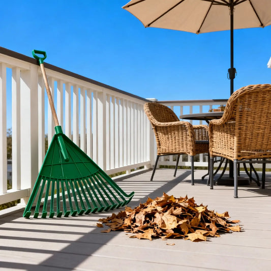 Heavy Duty Lightweight Easy Use Rake for Leaves Grass Turf and Yard Cleaning