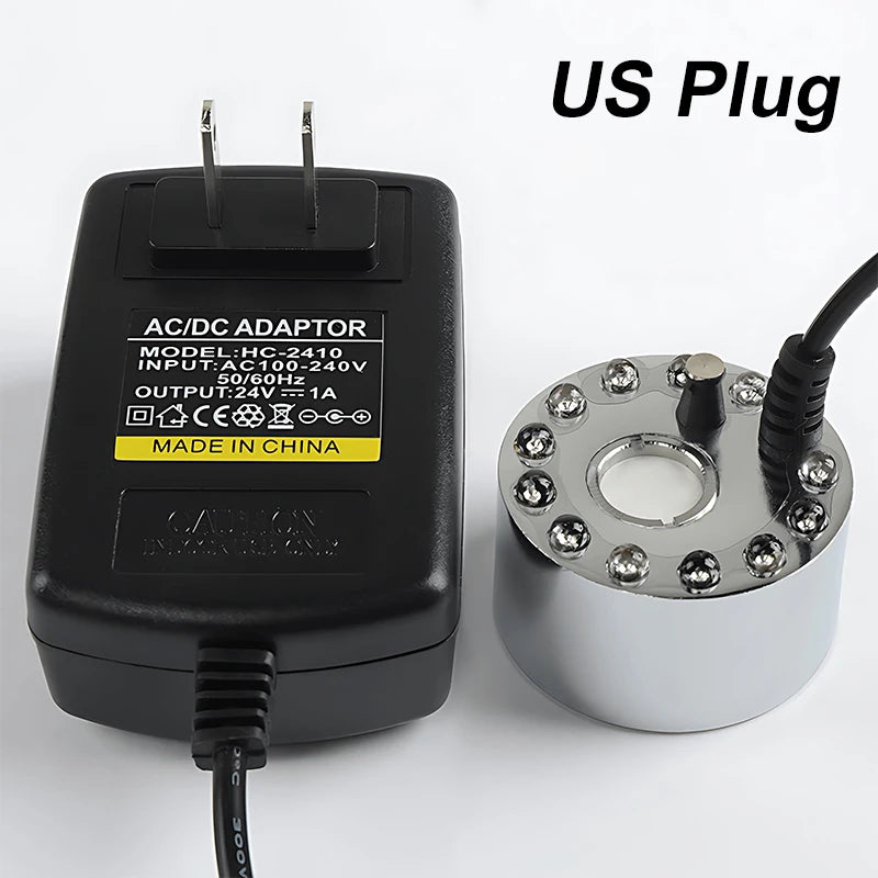 Mini LED Pumpkin Light Fogger Water Fountain Pond Fog Machine