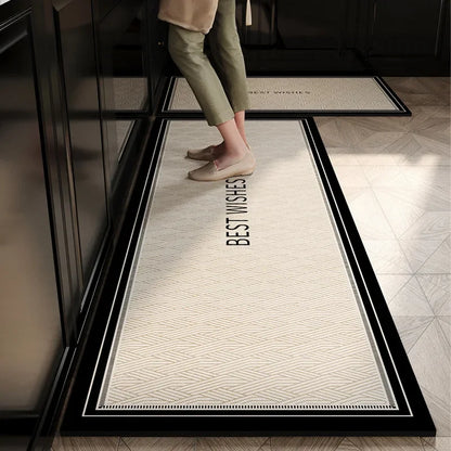 Kitchen Floor Rug Diatomite Anti-Slip Oil-Proof Water-Absorbing, Dirt-Resistant
