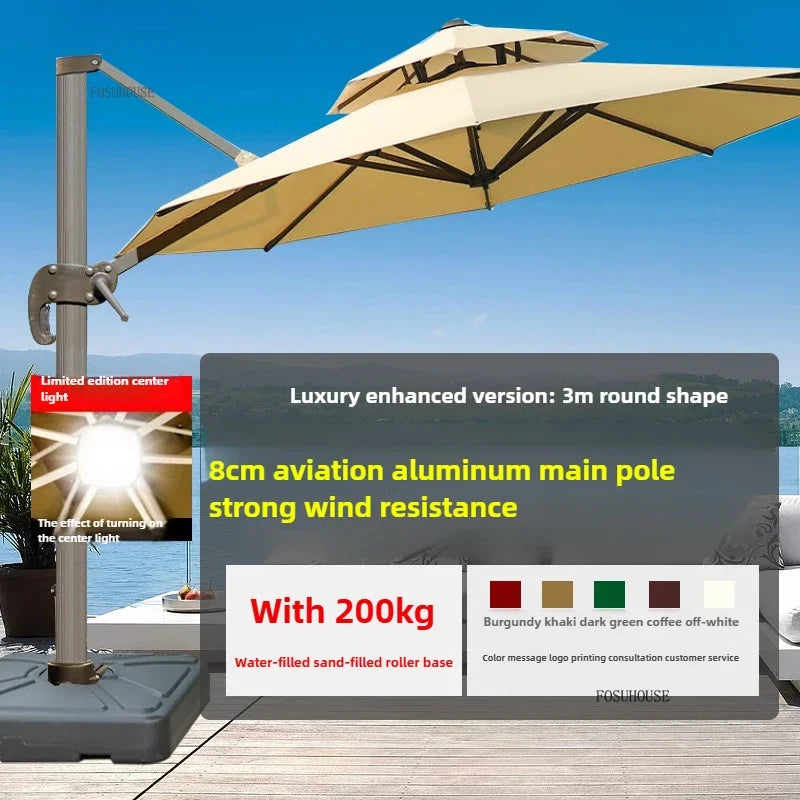 Balcony Outdoor Parasol Garden Patio Umbrellas Villa Open-air Stall Large Sun Umbrella