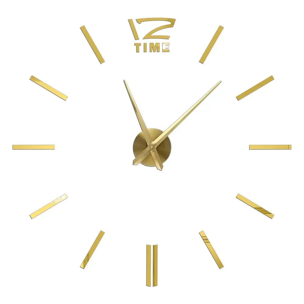 Large 3D Wall Clock Luminous Classic Wall DIY Digital Wall Stickers