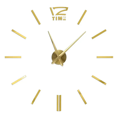 Large 3D Wall Clock Luminous Classic Wall DIY Digital Wall Stickers