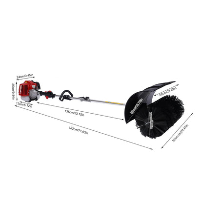 Gas Power Walk Behind Sweeper, Hand-hold Snow Sweeper