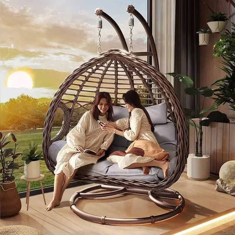 Hanging Basket Outdoor Swing Patio Double Hanging Chair