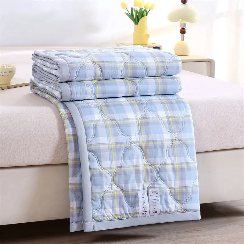 Washed Cotton Summer Quilt - Skin-Friendly Brushed Summer Cool Quilt
