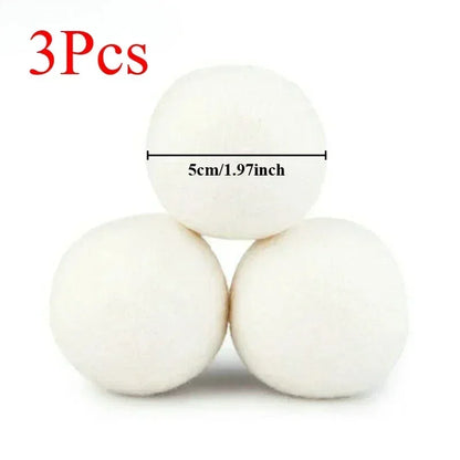 Wool Dryer Balls Handmad Reusable Natural Fabric Softener Reduce Wrinkles and Decrease Drying Time
