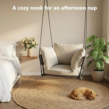 Single Hanging Porch Swing, Ceiling Hanging Chair