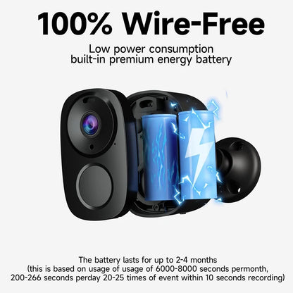 Security Cameras Wireless Outdoor, 2K Battery Powered WiFi AI Motion Siren Spotlight, Color Night Vision Waterproof