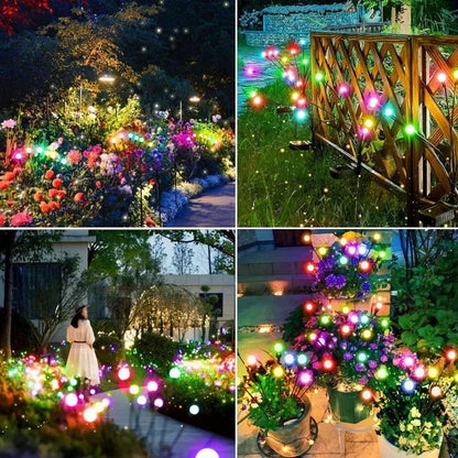 Outdoor Solar light Garden LED Wind-driven Firefly Ground Plug Lamp for Garden Lawn Landscape