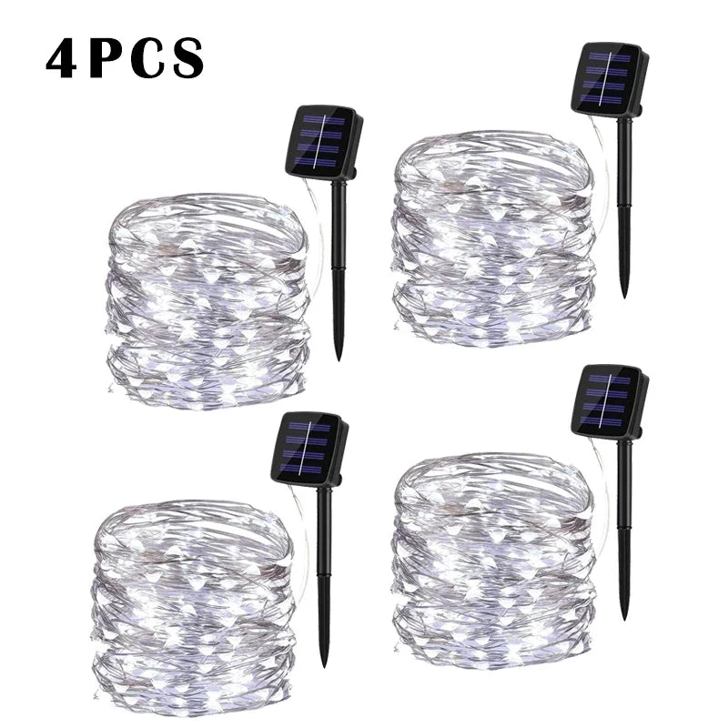 Solar LED Light Outdoor Garden Fairy Light String Led Twinkle Waterproof Light