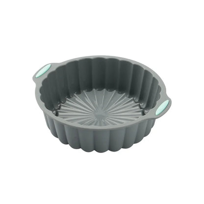 Silicone Fluted Cake Pans Non-Stick Kitchen Oven Baking Pans Easy Release Oven