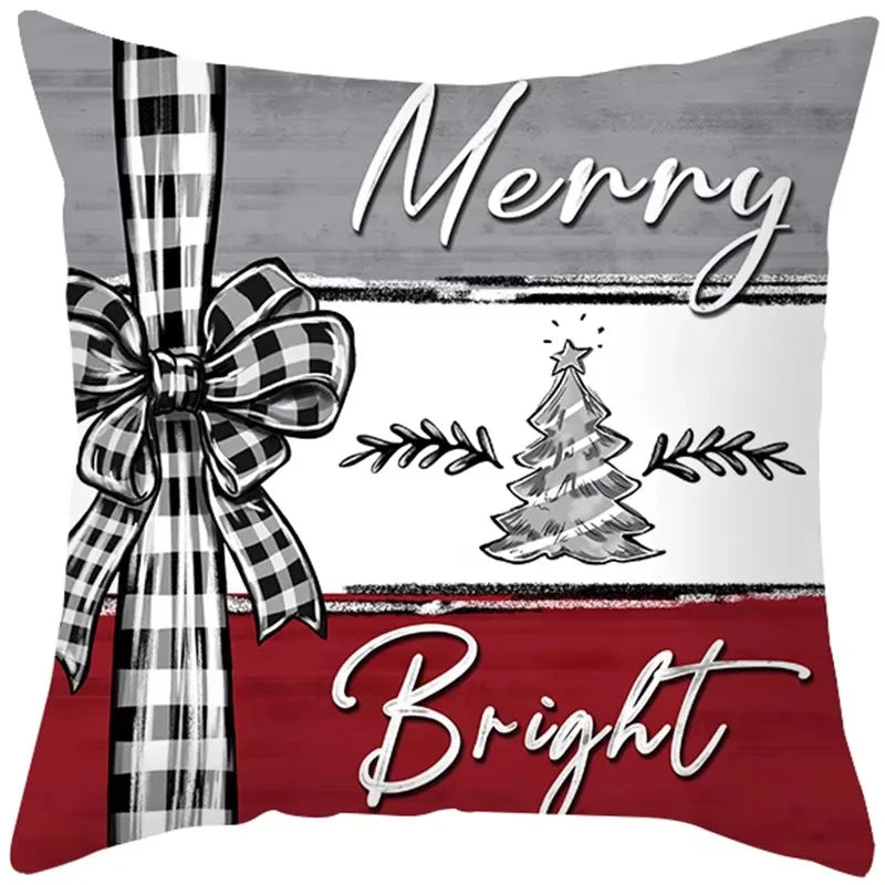 Christmas Cushion Cover Pillowcase Decorations for Home