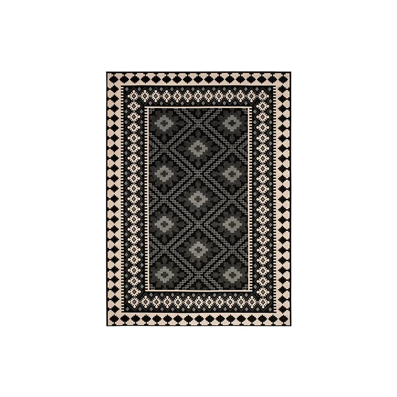 Living Room Crystal Velvet Large Area Carpet