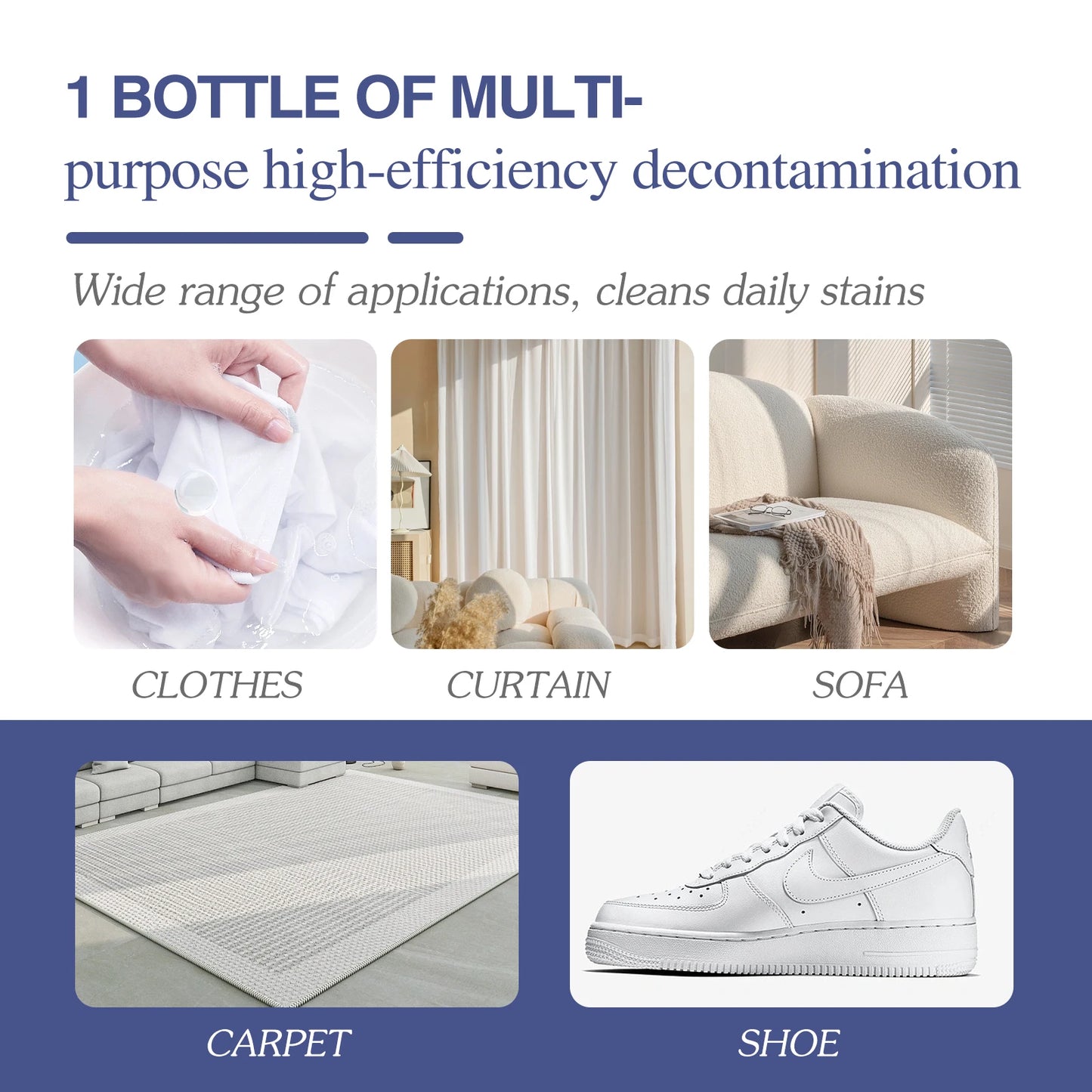 120ml Laundry Stain Remover Portable Active Enzyme Cleaning Agent
