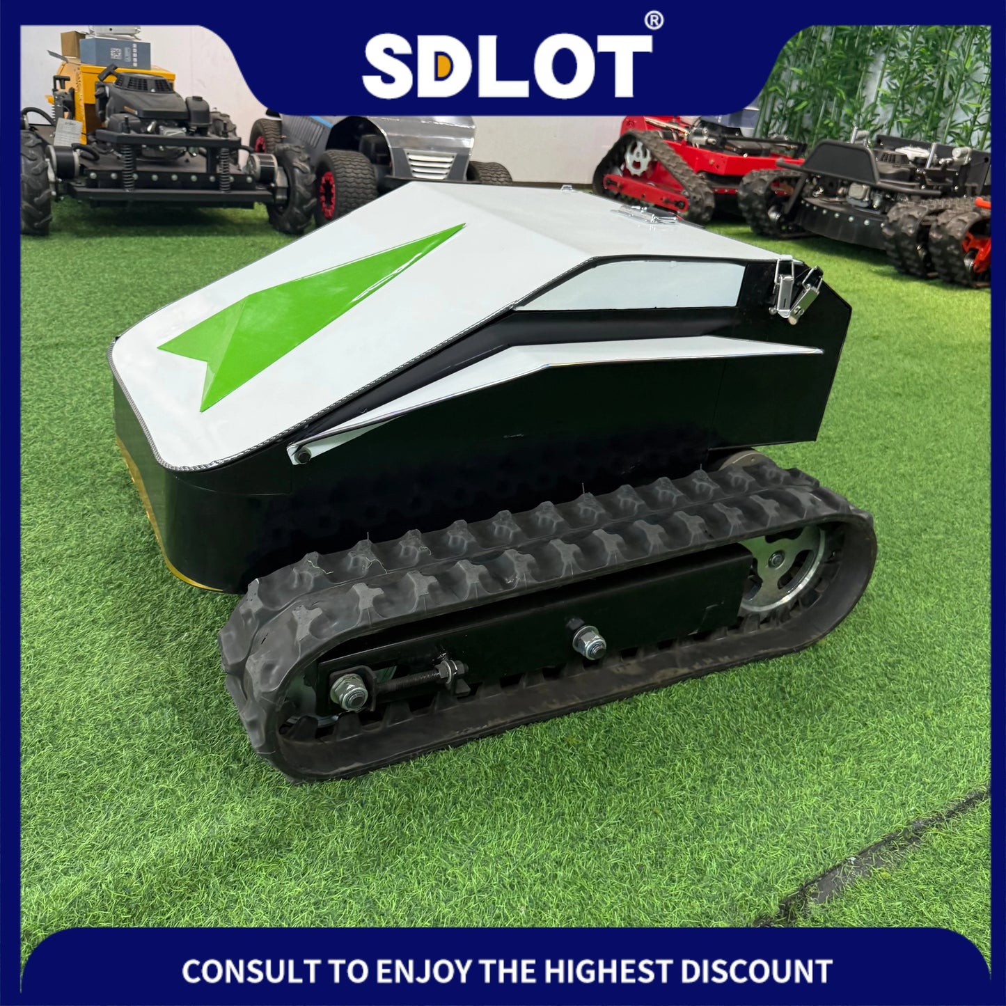 Controlled Lawn Mower Intelligent Mowing Robot for Orchards Fields Battery Powered Lawnmower