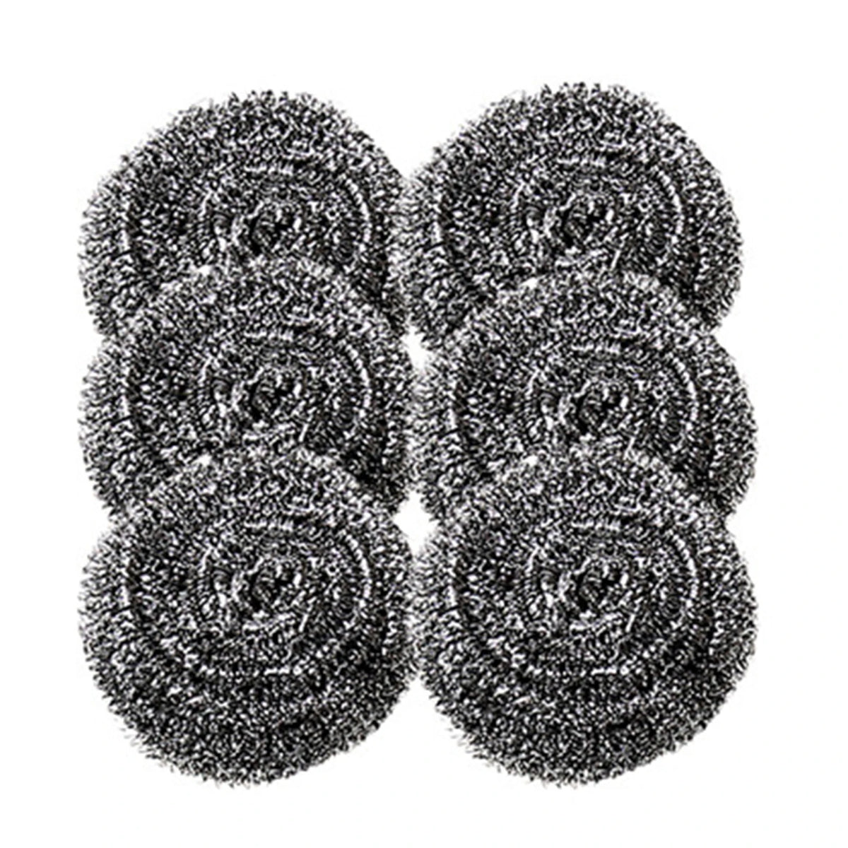 6Pcs Steel Wool Ball Stainless Steel Scrubbers Pad for Kitchens