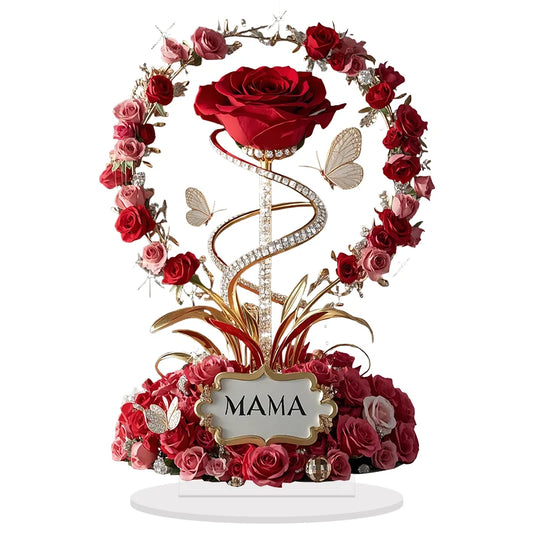 Acrylic Rose Decorate MOM Birthday Gift or Mother's Day