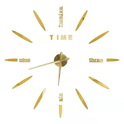 Large 3D Wall Clock Luminous Classic Wall DIY Digital Wall Stickers