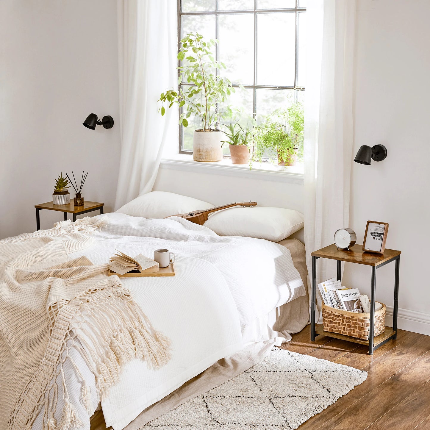 Small End Table, Nightstand for Living Room, Bedroom,