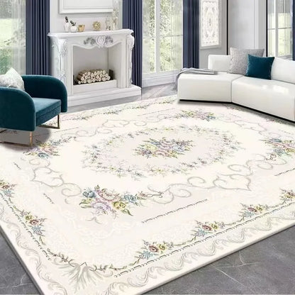 Persian carpet non-slip crystal velvet large carpet bedroom and living room