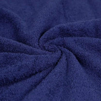 6-Piece Oversized Fade-Resistant Cotton Towel Set for Bathroom, Soft and Absorbent, Navy Blue