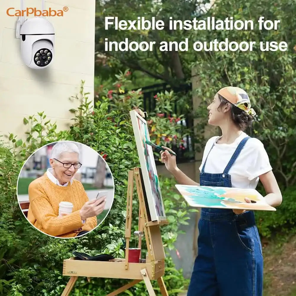 Outdoor Home Security WIFI CCTV Surveillance with Color Night Vision Wireless HD 2-Way Audio 1080P