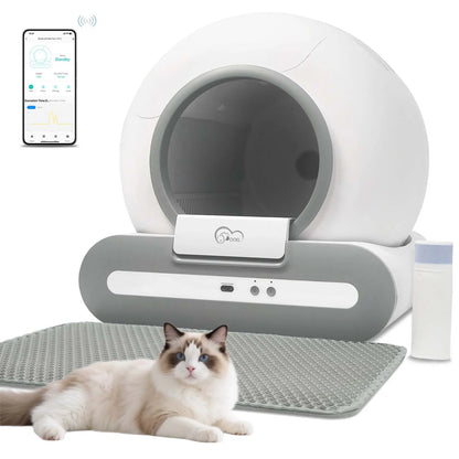 Self-Cleaning Cat Litter Box App Control, ONLY Supports Wi-Fi