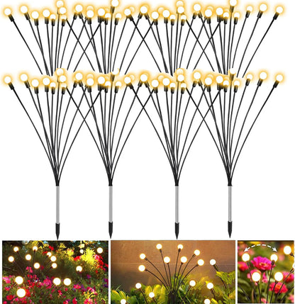 Outdoor Solar light Garden LED Wind-driven Firefly Ground Plug Lamp for Garden Lawn Landscape