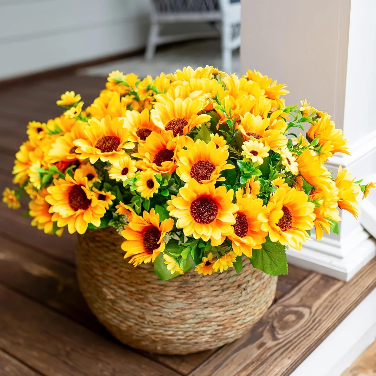 Artificial Flower Sunflower Bouquets Decoration Autumn