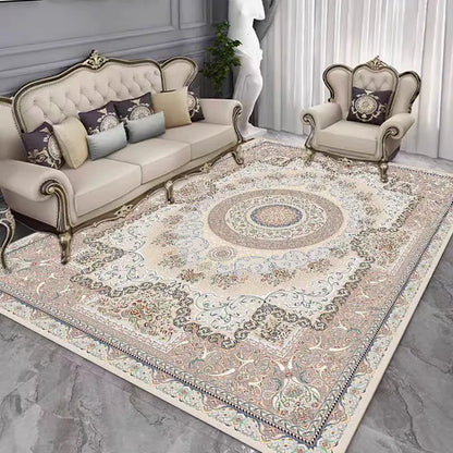 Persian carpet non-slip crystal velvet large carpet bedroom and living room