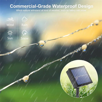 Solar LED Light Outdoor Garden Fairy Light String Led Twinkle Waterproof Light