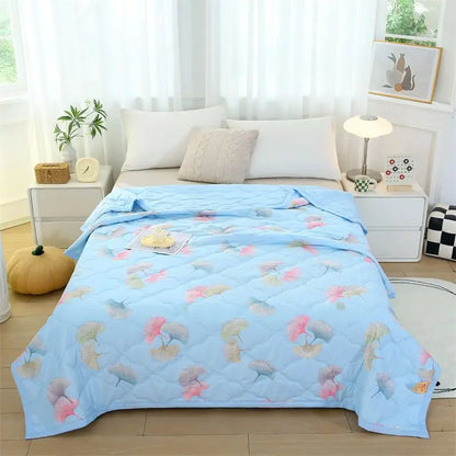 Washed Cotton Summer Quilt - Skin-Friendly Brushed Summer Cool Quilt