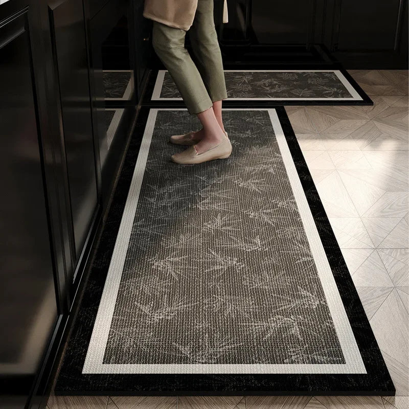 Kitchen Floor Rug Diatomite Anti-Slip Oil-Proof Water-Absorbing, Dirt-Resistant