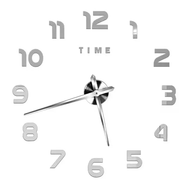 Large 3D Wall Clock Luminous Classic Wall DIY Digital Wall Stickers