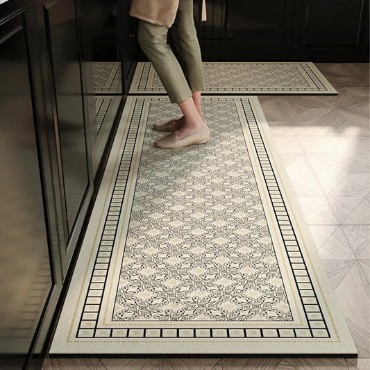 Kitchen Floor Rug Diatomite Anti-Slip Oil-Proof Water-Absorbing, Dirt-Resistant