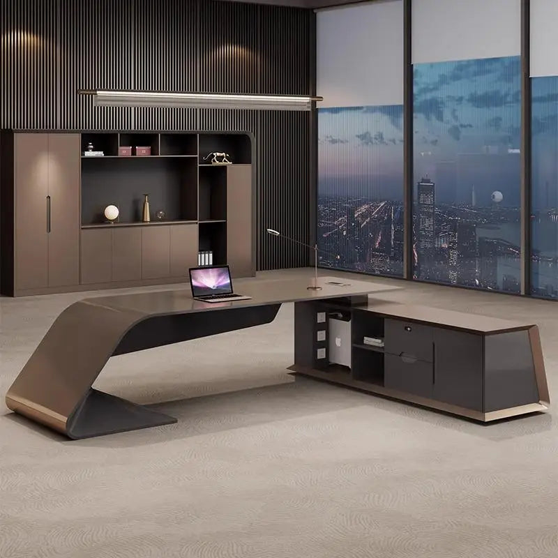 Design Organizer Office Desk Reading Nordic Quality Secretary Computer Desks Light Luxury Furniture